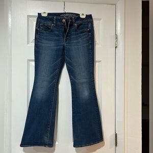 American Eagle Outfitters Dark Blue Flare Jeans